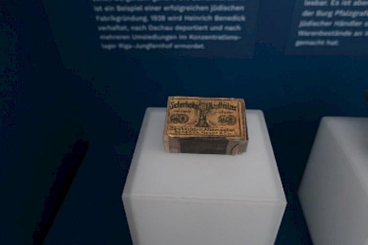 Streichholzschachtel der Zündholzfabrik Benedick, Haupt & Co., GDKE, Direktion Landesmuseum Mainz