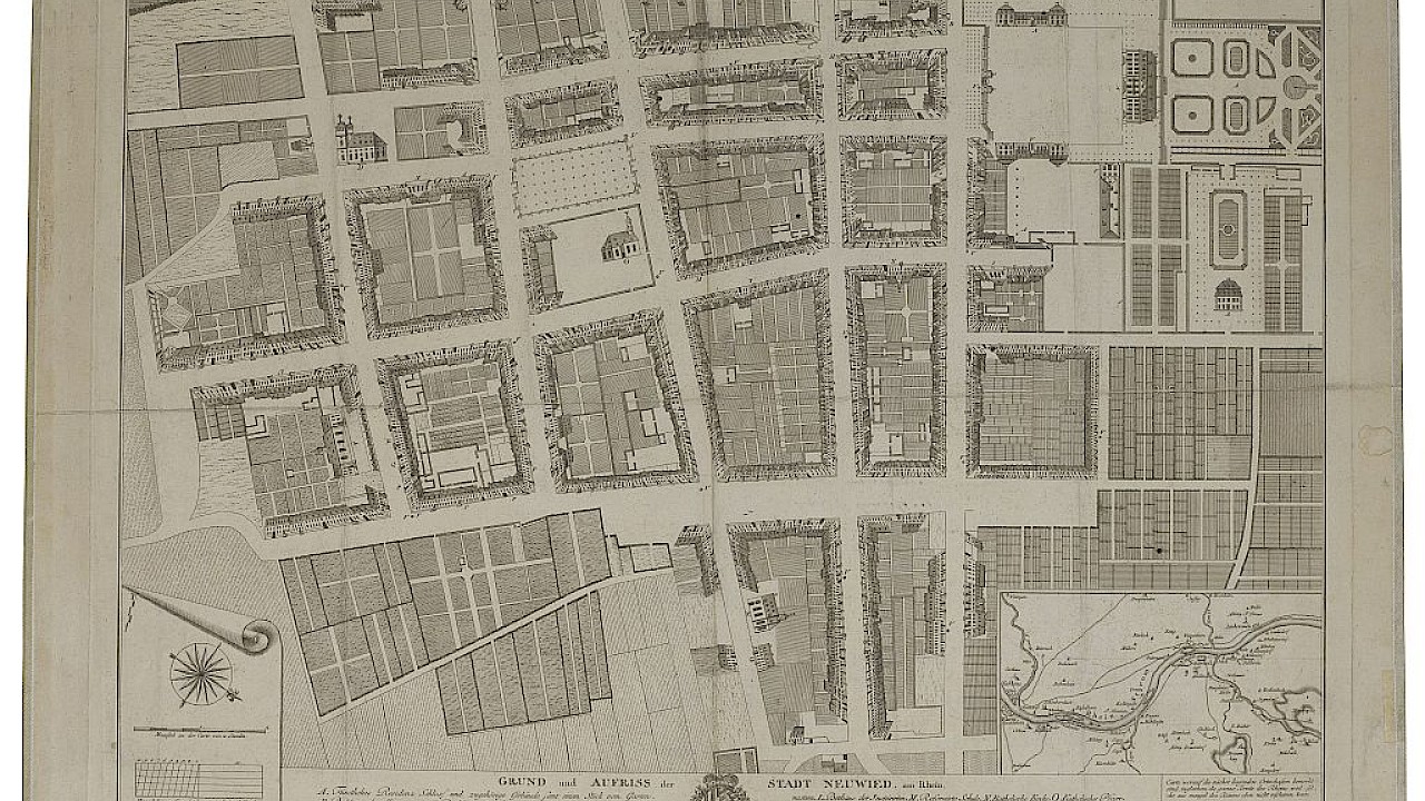 Karte von Neuwied, © Landeshauptarchiv Koblenz