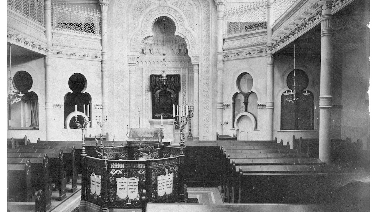 Foto der Mainzer orthodoxen Synagoge, © Stadtarchiv Mainz, BPSF 71 C