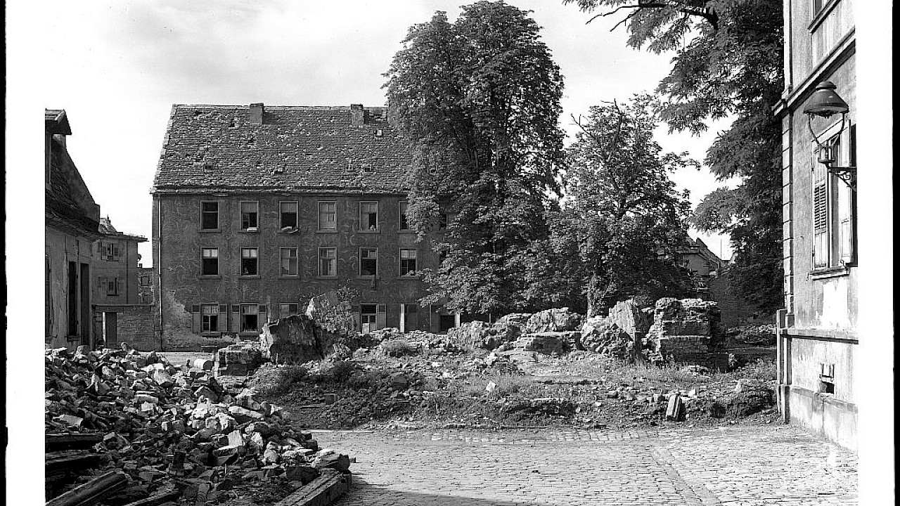 Wiederaufgebaute Synagoge in Worms, 1961 © Stadtarchiv Worms