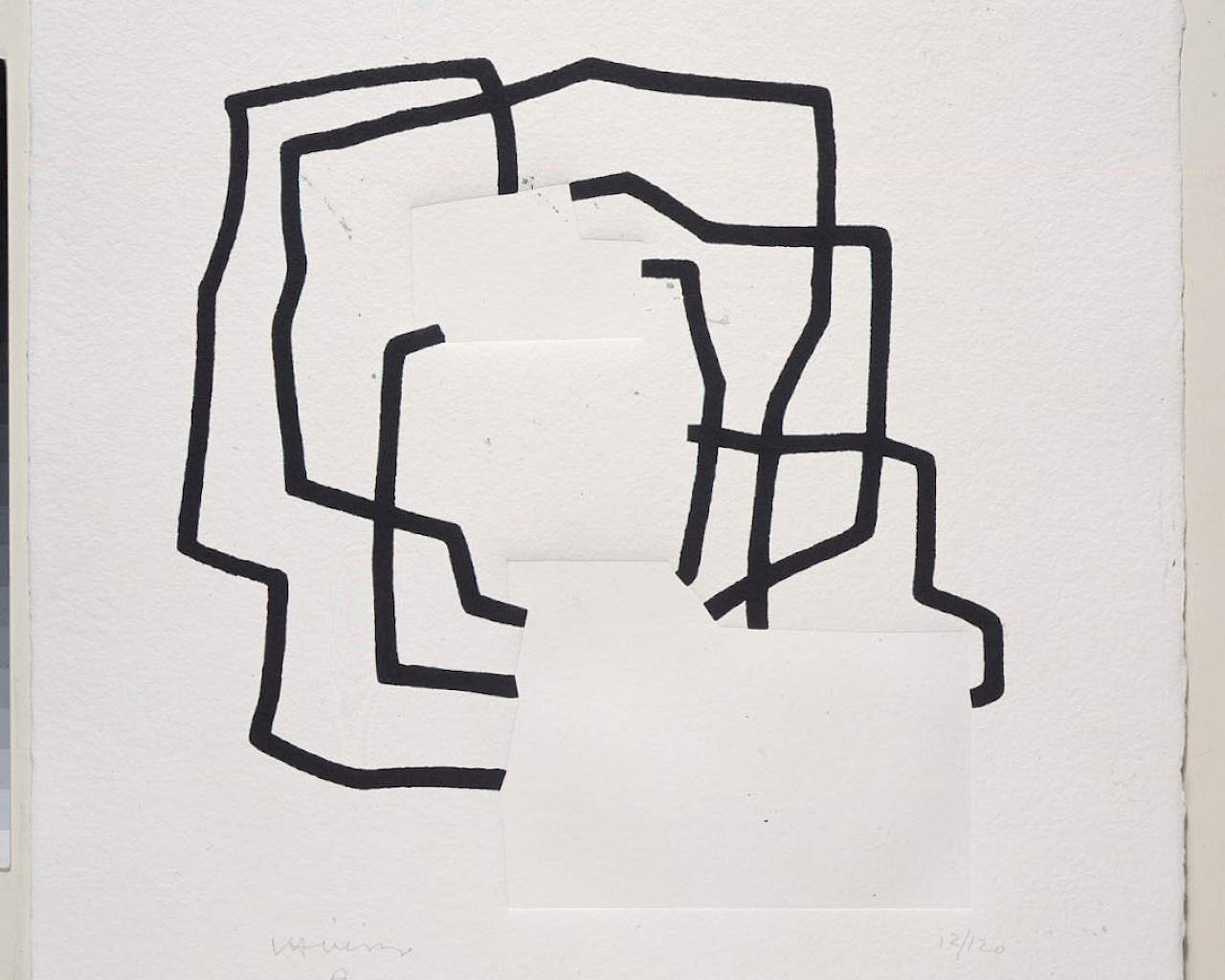 Eduardo Chillida, Hommage á Johann Sebastian Bach, Buch mit 11 Siebdrucken und Prägung, 1997, Inv.-Nr. 1998/54