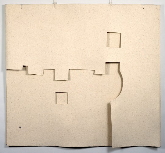 Eduardo Chillida, Gravitación, 1995, Filz-Relief, Inv.-Nr. MP 1995/9