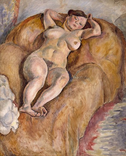 Jules Pascin, Liegender Frauenakt, 1910, Öl/Leinwand, Inv.-Nr. GE 81/32