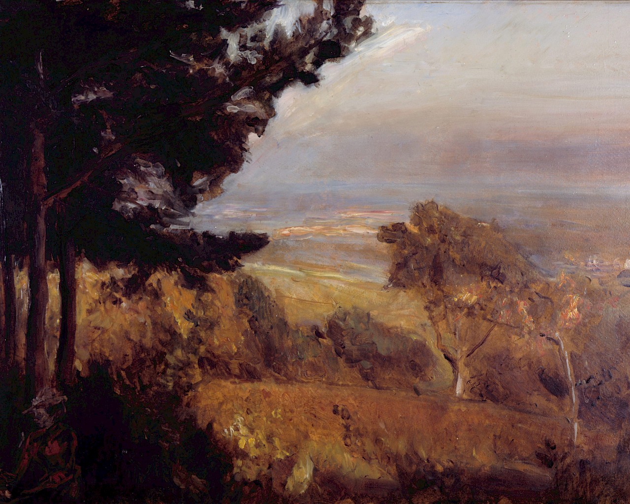 Max Slevogt, Herbstabendstimmung, Neukastel, 1897, Inv.-Nr. SL 58