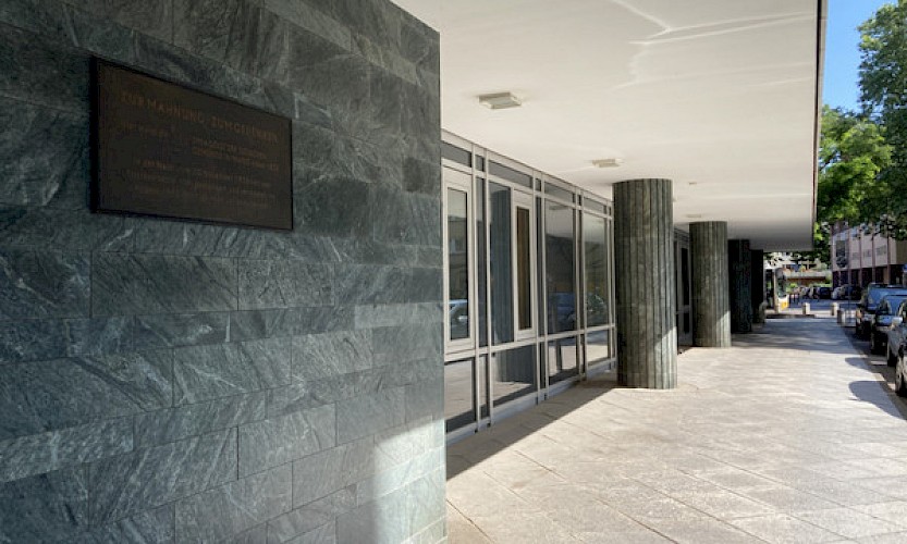 Die orthodoxe Synagoge in der Flachsmarktstraße / Margaretenstraße