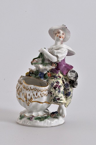 Johann Gottfried/Höchster Manufaktur, Tafelaufsatz mit den vier Jahreszeiten, Porzellan, um 1750, Inv.-Nr. KH 1926/32 b