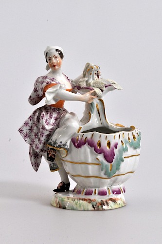 Johann Gottfried/Höchster Manufaktur, Tafelaufsatz mit den vier Jahreszeiten, Porzellan, um 1750, Inv.-Nr. KH 1926/32 c