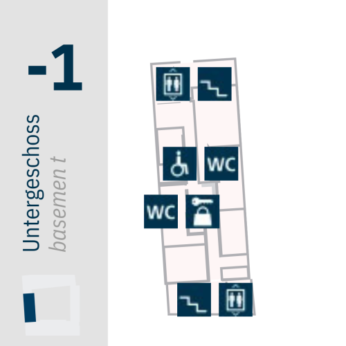 -1 | WC, Schließfächer