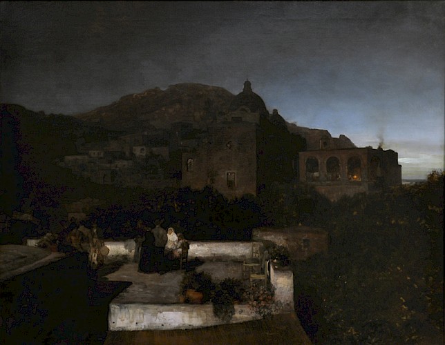 Oswald Achenbach, 1886, Öl auf Leinwand