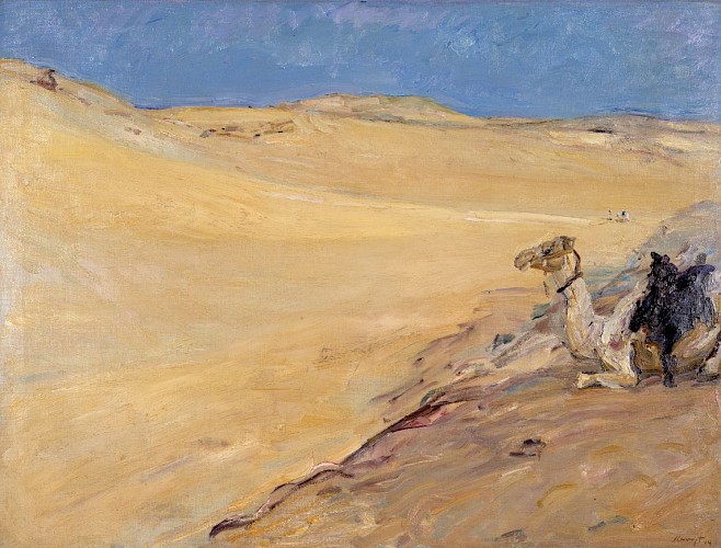 Max Slevogt, Lybische Wüste, 1914, Öl auf Leinwand, 73,5 x 95 cm, Inv. Nr. 85/2
