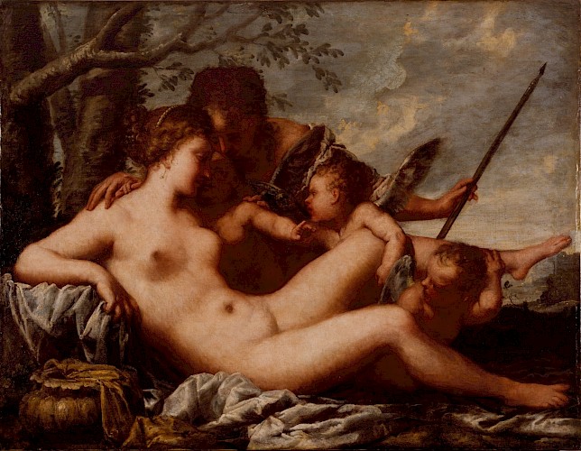 Andrea Celesti (1637–1712), Venus und Adonis, Öl auf Leinwand, Inv. Nr. 1632