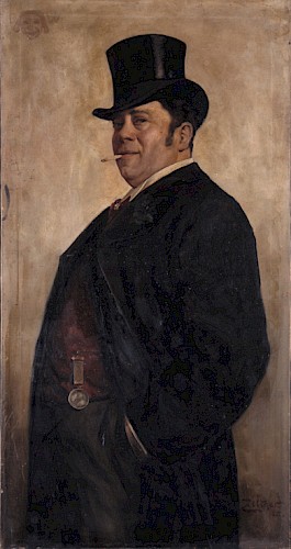 Philipp Zeltner, Porträt des Schauspielers Emil Wirth, 1902, Öl/Leinwand, Inv. Nr. 1532