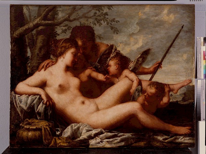 Andrea Celesti (zugeschrieben): Venus und Adonis, spätes 17. Jh., Öl/Leinwand