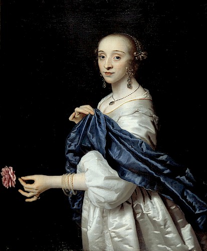 Luttichuys, Isaak (1616-1673): Bildnis einer Dame, 1657,  Inv. Nr. 809, Öl auf Leinwand