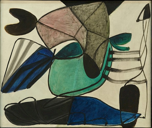 Meistermann, Georg: Graue Haube, 81/37, 1952