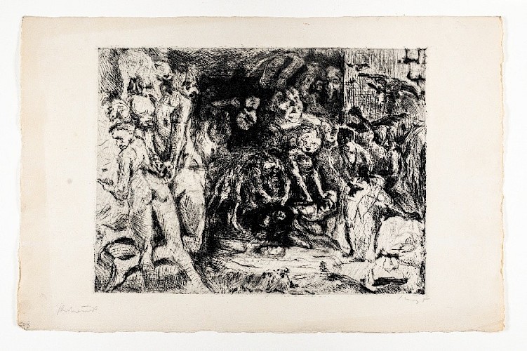 Max Slevogt, Höllenpein, Blatt 11 aus Schatten und Träume, 1924, Kaltnadelradierung, GDKE, Landesmuseum Mainz, Inv. Nr. DL SL NL 2025/11