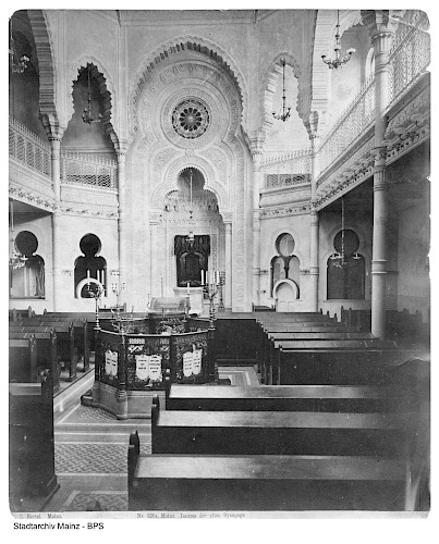 Mainz, orthodoxe Synagoge, bis 1938 © Stadtarchiv Mainz, BPSF 71c