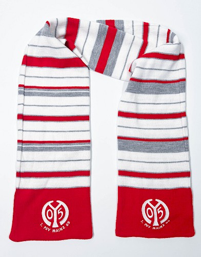 Fanschal des 1. FSV Mainz 05,  Mainz, Modern, Polyester, © GDKE, Direktion Landesmuseum Mainz