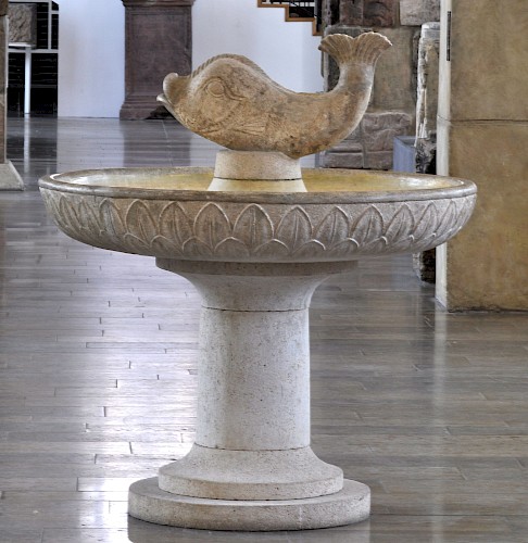 Mainz, Hintere Christofsgasse / Algesheimer Hof; 2. Jahrhundert, Kalkstein. GDKE, Direktion Landesmuseum Mainz